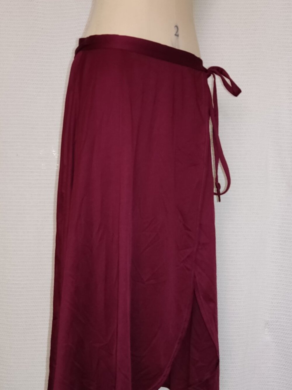 Vintage burgandy wrap skirt